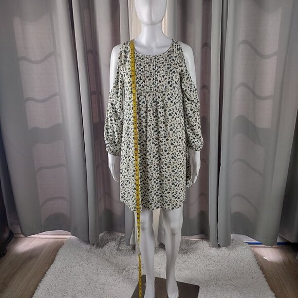 Old Navy Women's Long Sleeve Cold Shoulder Floral Pattern Lined Dress Size SP - Picture 6 of 13